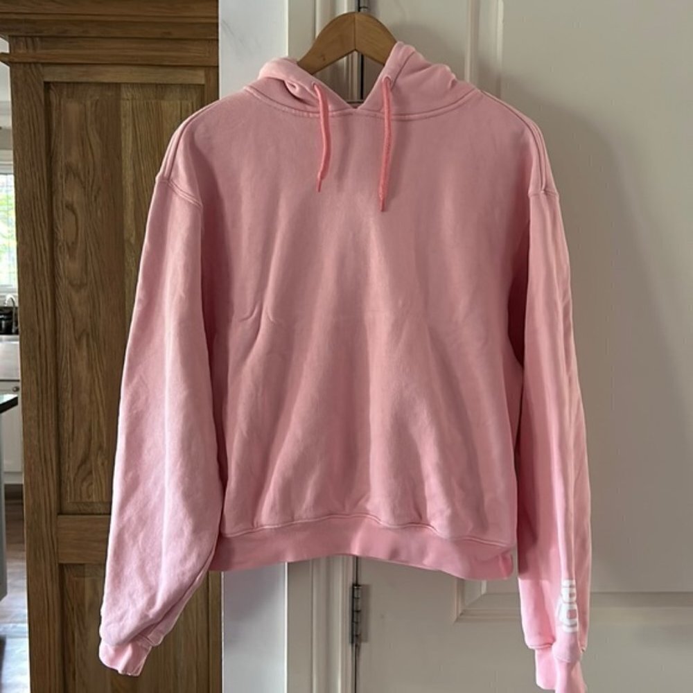 ALEXANDER WANG t. pale pink hoodie pull over small